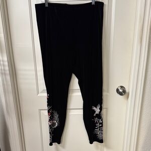 Johnny Was velvet leggings